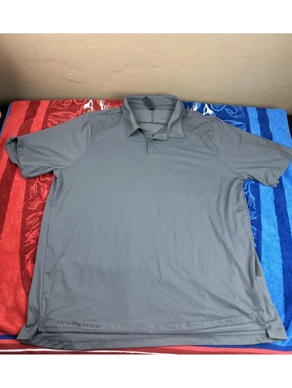 The North Face Men’s Grey Polo Shirt Sz Xl